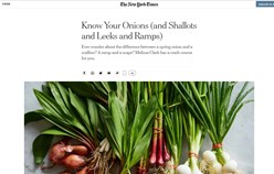  Food: New York Times Know Your Onions Image