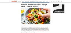 Why Do Restaurant Salads Always Seem To Taste Better? Image