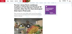 Farmer Jones Farm continues tradition of Fall Harvest Festival 10 months after the fire that destroyed their barn: First Look Image